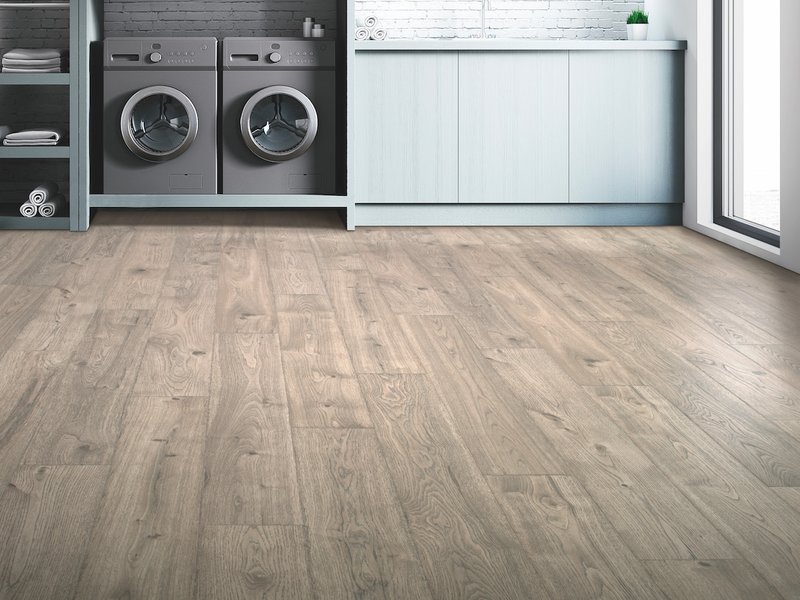 Hardwood flooring for the laundry room